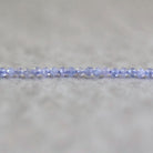 2mm AAA Tanzanite Faceted Round Beads 15" - Tiny Natural Gemstone