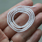 2mm AAA White Topaz Faceted Beads Round 15" Natural Topaz Clear Sparkly Gemstone Beads Beading Crafter Gift April Birthstone DIY Jewelry