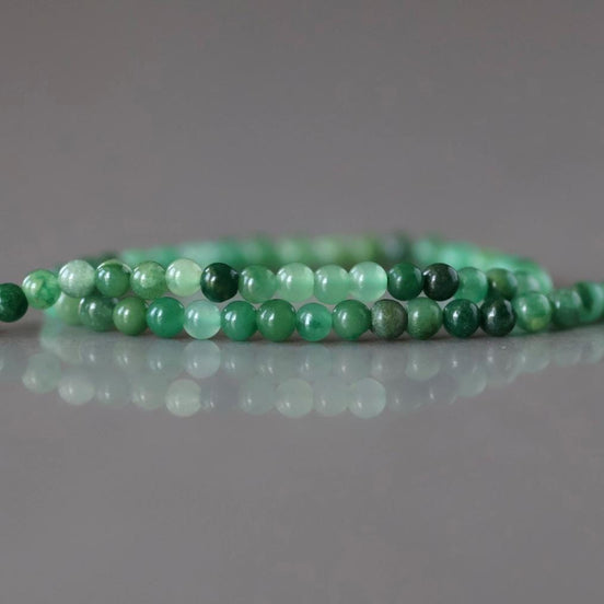 2mm Natural Jade Smooth Beads 15" African Jade Round Genuine Gemstone Beads for Jewelry Making Beading Craft Gift Beads DIY Jewelry