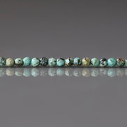 2mm African Turquoise Faceted Beads 15
