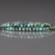 2mm African Turquoise Faceted Beads 15