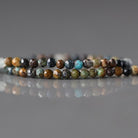 2mm African Turquoise Beads ‚Äì Tiny Faceted Round Natural Gemstone 15" Strand