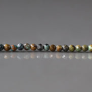 2mm African Turquoise Beads ‚Äì Tiny Faceted Round Natural Gemstone 15