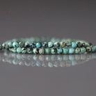 2mm African Turquoise Beads - Tiny Faceted Round Natural Gemstone 15" Strand