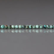 2mm African Turquoise Beads - Tiny Faceted Round Natural Gemstone 15