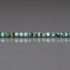 2mm African Turquoise Beads - Tiny Faceted Round Natural Gemstone 15" Strand