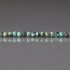 2mm African Turquoise Beads - Tiny Faceted Round Natural Gemstone 15" Strand