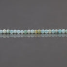 2mm Amazonite Beads ‚Äì Tiny Faceted Round Natural Gemstone 15" Strand