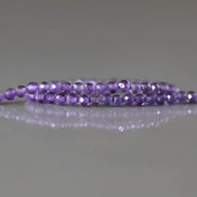 2mm Amethyst Beads ‚Äì Tiny Faceted Round Natural Gemstone 15