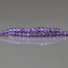 2mm Amethyst Beads ‚Äì Tiny Faceted Round Natural Gemstone 15" Strand