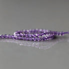 2mm Amethyst Beads ‚Äì Tiny Faceted Round Natural Gemstone 15" Strand
