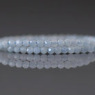 2mm Angelite Beads – Tiny Faceted Round Natural Gemstone 15" Strand