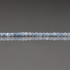 2mm Aquamarine Beads ‚Äì Tiny Faceted Round Natural Gemstone 15" Strand