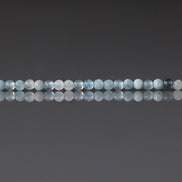 2mm Aquamarine Beads – Tiny Smooth Round Natural Gemstone 15