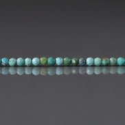 2mm Arizona Turquoise Beads – Tiny Faceted Round Natural Gemstone 15