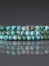2mm Arizona Turquoise Beads – Tiny Faceted Round Natural Gemstone 15" Strand