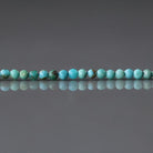 2mm Arizona Turquoise Beads - Tiny Smooth Round Natural Gemstone 15" Strand