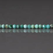 2mm AAA Arizona Turquoise Faceted Beads 12