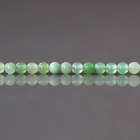 2mm Chrysoprase Smooth Beads 15" Mint Green Genuine Gemstone Beads for Jewelry Making Beading Craft Gift Beads Seed Beads