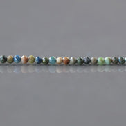 2mm Azurite Beads Micro Faceted 15