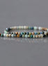 2mm Azurite Beads ‚Äì Tiny Faceted Round Natural Gemstone 15" Strand