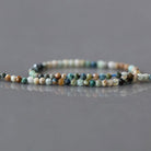 2mm Azurite Beads ‚Äì Tiny Faceted Round Natural Gemstone 15" Strand