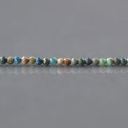 2mm Azurite Beads ‚Äì Tiny Faceted Round Natural Gemstone 15