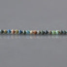 2mm Azurite Beads ‚Äì Tiny Faceted Round Natural Gemstone 15" Strand