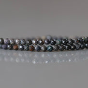 2mm Black Matrix Opal Micro Faceted Beads Genuine Opal Beads 15