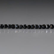 2mm Black Tourmaline Cube Beads Genuine Tourmaline Beads 15.5