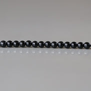 2mm Black Tourmaline Smooth Beads Genuine Tourmaline Beads 15