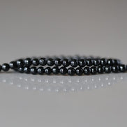 2mm Black Tourmaline Smooth Beads Genuine Tourmaline Beads 15