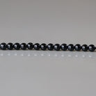 2mm Black Tourmaline Beads ‚Äì Tiny Smooth Round Natural Gemstone 15" Strand