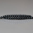 2mm Black Tourmaline Beads ‚Äì Tiny Smooth Round Natural Gemstone 15" Strand
