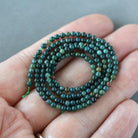 2mm Bloodstone Beads ‚Äì Tiny Smooth Round Natural Gemstone 15" Strand