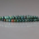 2mm Bloodstone Beads ‚Äì Tiny Smooth Round Natural Gemstone 15" Strand