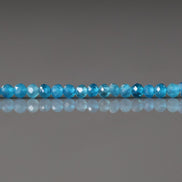 2mm Blue Apatite Faceted Beads 15