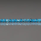 2mm Blue Apatite Beads - Tiny Faceted Round Natural Gemstone 15" Strand