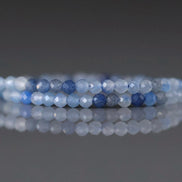 2mm Blue Aventurine Beads – Tiny Faceted Round Natural Gemstone 15