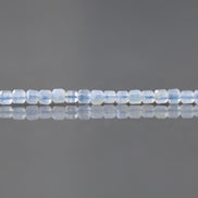 2mm Natural Blue Lace Agate Faceted Cube Beads 15