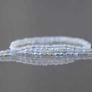 2mm Natural Blue Lace Agate Faceted Cube Beads 15