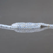 2mm Blue Lace Agate Beads ‚Äì Tiny Faceted Cube Natural Gemstone 15