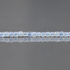 2mm Blue Lace Agate Beads ‚Äì Tiny Faceted Cube Natural Gemstone 15" Strand