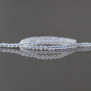 2mm Natural Blue Lace Agate Faceted Beads 15