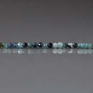 2mm Blue Tourmaline Beads – Tiny Faceted Round Natural Gemstone 15