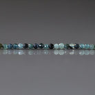 2mm Blue Tourmaline Beads – Tiny Faceted Round Natural Gemstone 15" Strand