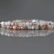 2mm Botswana Agate Beads – Tiny Faceted Round Natural Gemstone 15