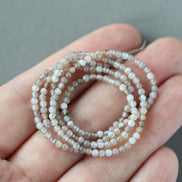 2mm Botswana Agate Smooth Beads Genuine Tiny Agate Beads 15