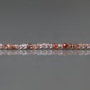 2mm AAA Brown Rutilated Quartz Faceted Beads Genuine Rutile Quartz Beads 15