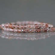 2mm AAA Brown Rutilated Quartz Faceted Beads Genuine Rutile Quartz Beads 15
